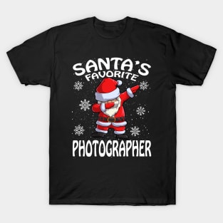 Santas Favorite Photographer Christmas T-Shirt